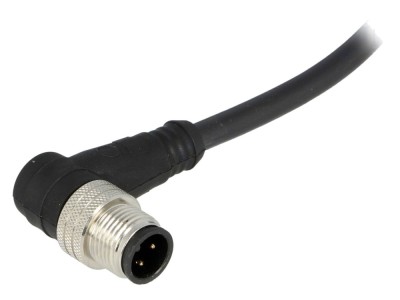 Conector M12 tată 4 pini, 90&amp;deg;, 4A foto