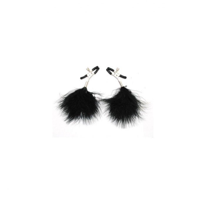 Clame Pentru Sfarcuri Black Feather - Sex Shop Erotic24 Clame Pentru Sfarcuri Black Feather - Sex Shop Erotic24