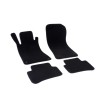 Covorase Auto Mocheta Mercedes C-Class W203 (2000-2007) Negre, Tiv Piele, Fixare Podea - Set 4 Bucati