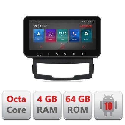 Navigatie Ssangyong Korando 2011-2013 I-159 4+64 ecran 10.33&quot; Android Waze USB Navigatie Internet Youtube Rad CarStore Technology