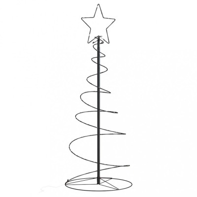 Gossi con de lumina pentru brad de craciun 80 led-uri alb cald 120 cm foto