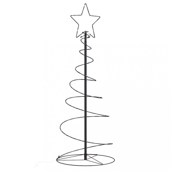Gossi con de lumina pentru brad de craciun 80 led-uri alb cald 120 cm