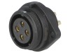 Conector Mama SP21 WEIPU, 30A, 500V, IP68, 4 Pini, Montare Panou, Sectiune Cablu 4mm
