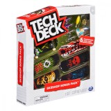 Set 6 mini placi skateboard, Tech Deck, Bonus Pack 20136700