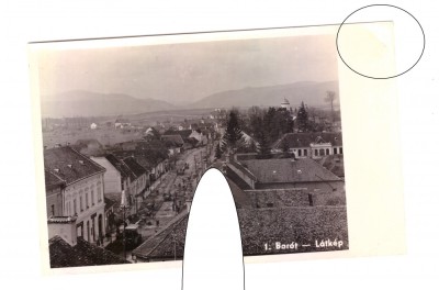 CP Baraolt - Panorama, ocupatia maghiara, necirculata, animata, stare buna foto