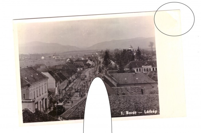 CP Baraolt - Panorama, ocupatia maghiara, necirculata, animata, stare buna