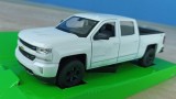 Macheta Chevrolet Silverado 2017 Truck alb - Welly NEX 1/29, 1:24