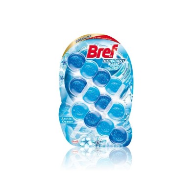 Odorizant WC Bref Brilliant Gel All in 1 Arctic Ocean, 3 buc foto