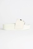 Karl Lagerfeld papuci KONDO MAXI femei, culoarea alb, cu platforma, KL80805A