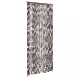 Cumpara ieftin Perdea pentru insecte, maro si alb, 100x230 cm, chenille