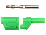 Mufă Banană Verde 4mm 45A 600VAC Cupru Beriliu