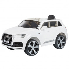 Masinuta electrica Chipolino SUV Audi Q7 white cu roti EVA foto