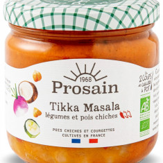 Mancare indiana Tikka Masala BIO cu legume si naut Prosain