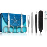 DuKaS Premium Line Solingen 216 Set de manichiură + carcasă Blue-Turquoise