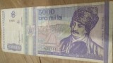 Romania postdecembrista 5000 lei 1993