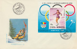 1992 Romania - FDC JO de Iarna Albertville (colita dt) LP 1275, patinaj artistic, Romania de la 1950, Sport