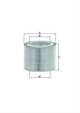 Filtru aer MAHLE LX3009