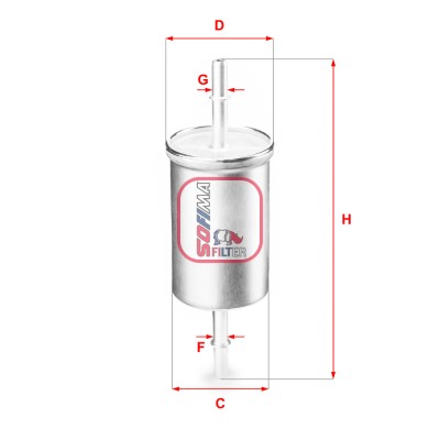 filtru combustibil SOFIMA S 1769 B / R21 foto