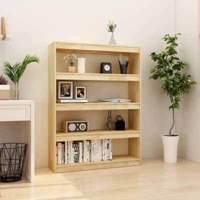 Bibliotecă/Separator cameră, 100x30x135,5 cm, lemn masiv pin foto