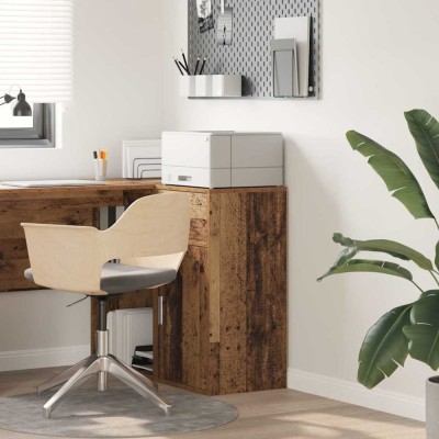 vidaXL Bufet cu sertar Lemn vechi 38 x 34.5 x 75 cm Lemn compozit foto