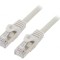 Patch cord S/FTP Cat6a Cu LSZH 5m Gri