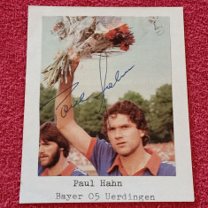 Foto (de colectie) fotbal-autograf original-PAUL HAHN (BAYER 05 UERDINGEN)1971