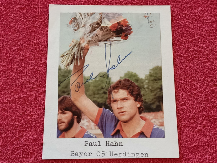 Foto (de colectie) fotbal-autograf original-PAUL HAHN (BAYER 05 UERDINGEN)1971