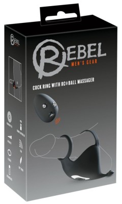 Inel penis cu telecomanda Cock ring with RC ball massager foto