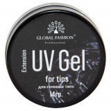 Cumpara ieftin Gel UV pentru tipsuri dizolvabile, Global Fashion, Transparent, 15 g