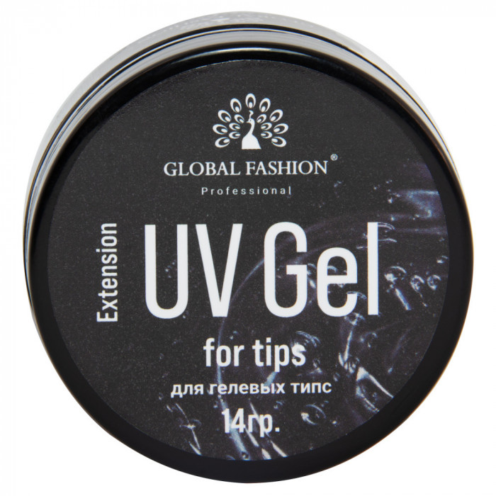 Gel UV pentru tipsuri dizolvabile, Global Fashion, Transparent, 15 g