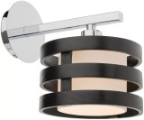 Aplica Smarter Kim, 1xE14, alb-crom-wenge