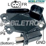 Regulator alternator tip Valeo 12V, regulator electronic cu portperii pentru alternatoare tip Valeo, autoturisme si vehicule comerciale Mobiletron