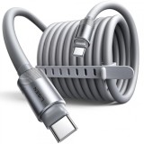 Cablu Date si Incarcare USB-C - USB-C Lisen L115, 100W, 3m, Gri YL0126010031