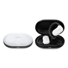 Casti fara Fir Open-Ear, Bluetooth 5.4, TWS, ENC, IPX5, Type-C, 1000mAh, Havit Life App - Havit (OWS915) - Grey