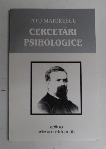 CERCETARI PSIHOLOGICE de TITU MAIORESCU , 1999