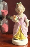FIGURINA PORTELAN GERMAN MARCATA(INCEPUT de SEC.XX) cu CLEPSIDRA/EXCELENTA STARE