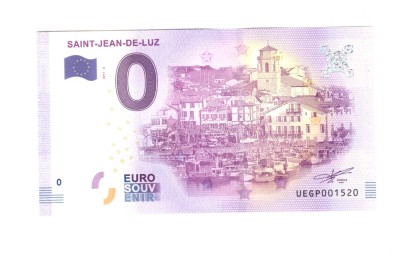Bancnota suvenir Franta 0 euro Saint-Jean-de-Luz, 2017 - 2, UNC foto