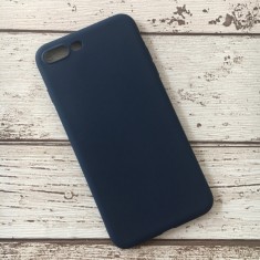 Husa iPhone 7+ iPhone 8+ Silicon Matte Dark Blue