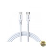 Cablu Date si Incarcare USB-C - USB-C BWOO X282 60W 1m Alb
