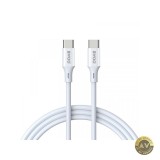 Cablu Date si Incarcare USB-C - USB-C BWOO X282 60W 1m Alb