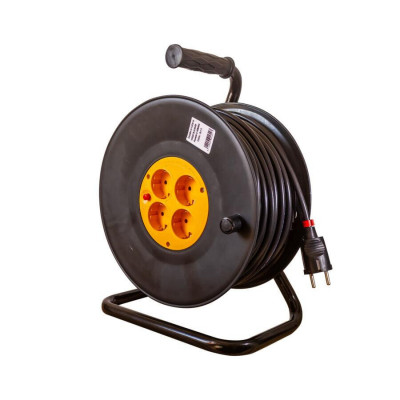 Prelungitor/derulator electric pe tambur, 40 m, 3x2.5 mmp, Gelux foto