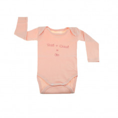 Body maneca lunga fetite Mini Bimbi BMB-01CO, Coral foto