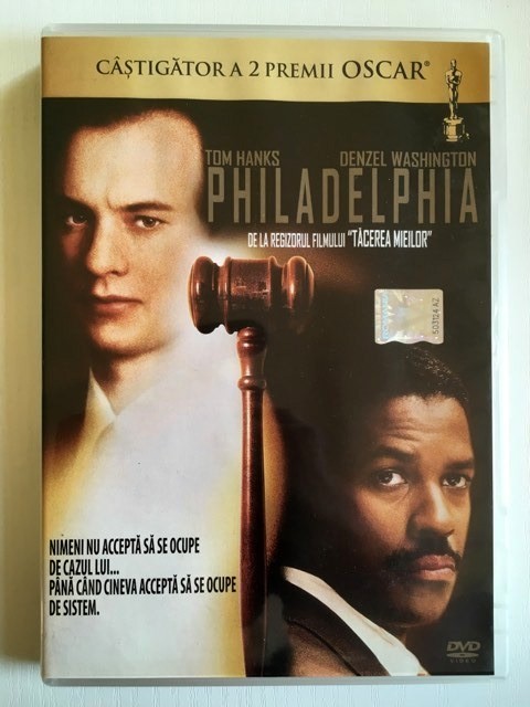 *DD- Film Philadelphia, cu Tom Hanks si Dazel Washington, 2 premii Oscar, DVD