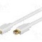 Cablu DisplayPort - DisplayPort, din ambele par&amp;#355;i, mini DisplayPort mufa, 2m, alb, Goobay - 52851