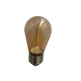 Bec LED Filament Vintage 1W, ST45, E27, Lumina Calda, de Exterior