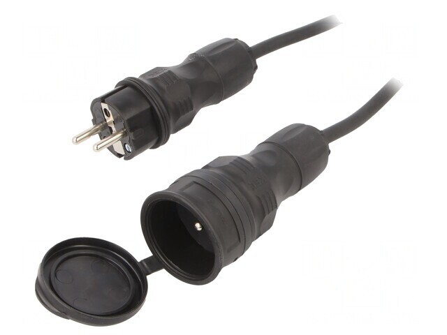 Prelungitor electric negru 25m 16A