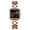 Ceas de mana Hannah Martin Quartz Analog Clasic Elegant Auriu Rose Negru