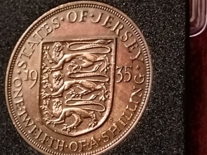 1/12 One twelth shilling 1935 Jersey,Tiraj=204.000. Discount conform descriere [10 - 20 %. Vezi descrierea.].
