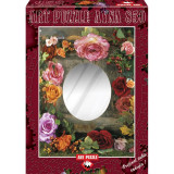 Puzzle cu oglinda, 850 piese - Rose beauty - ALBERTO ROSSINI, Jad