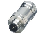Conector M12 mufă, 5 pini, drept, IP65, terminal cu şurub